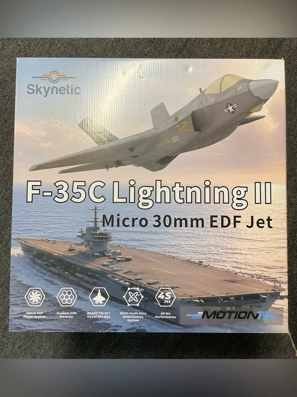 F-35C Lightning II Micro  30mm EDF Jet - Gray New In Box